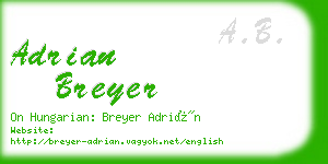 adrian breyer business card